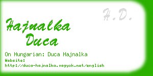 hajnalka duca business card